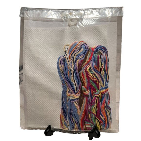 Barney Sleepyville Birth Announcement Counted Cross Stitch Kit 1997 Janlynn NEW - Picture 6 of 6